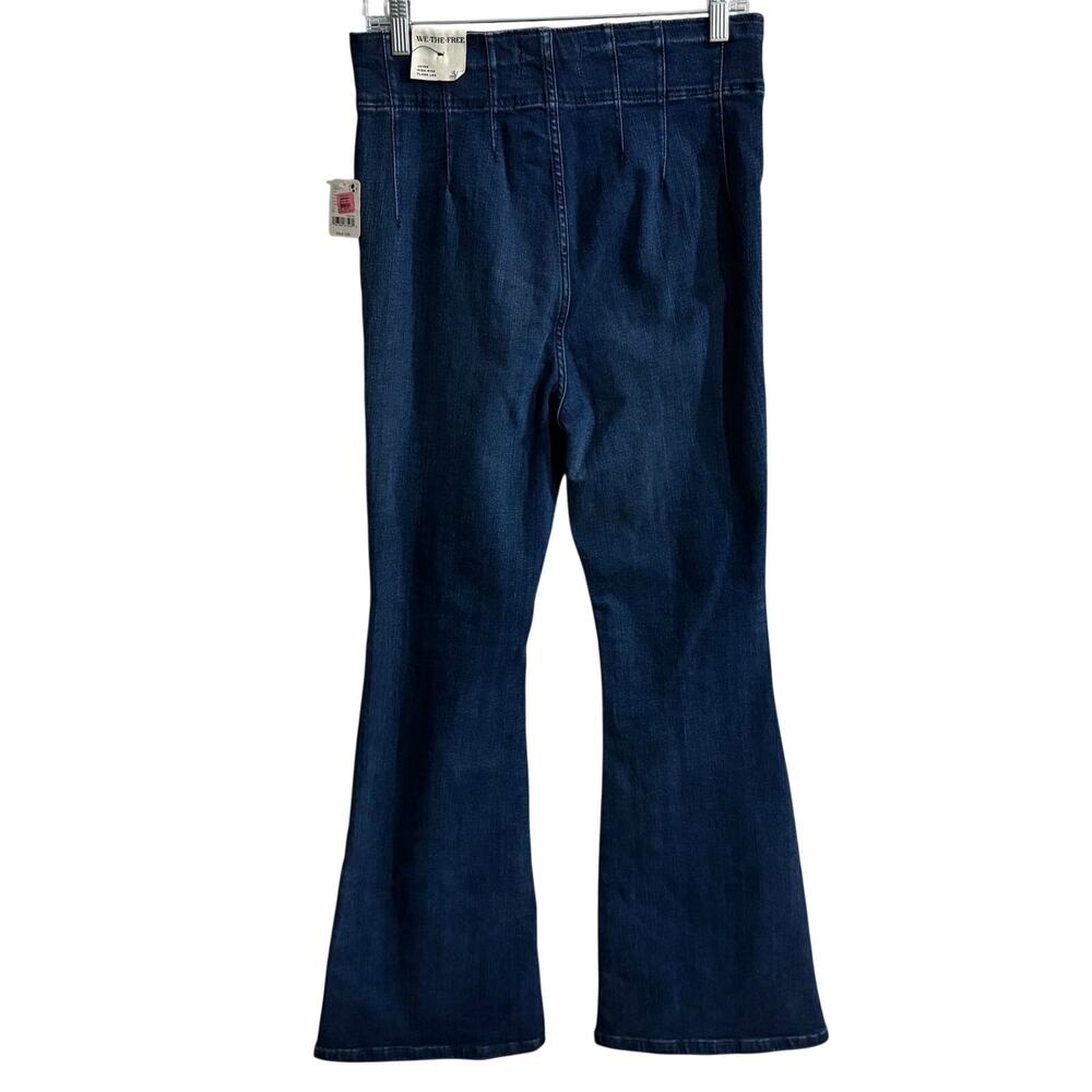 Free People We The Free Jayde High Rise Flare Leg Jean Women’s 31 Night Sky - Picture 3 of 6